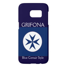 Achteckkreuz BLAU CORSAIR iPhone 16 Pro Max Hülle