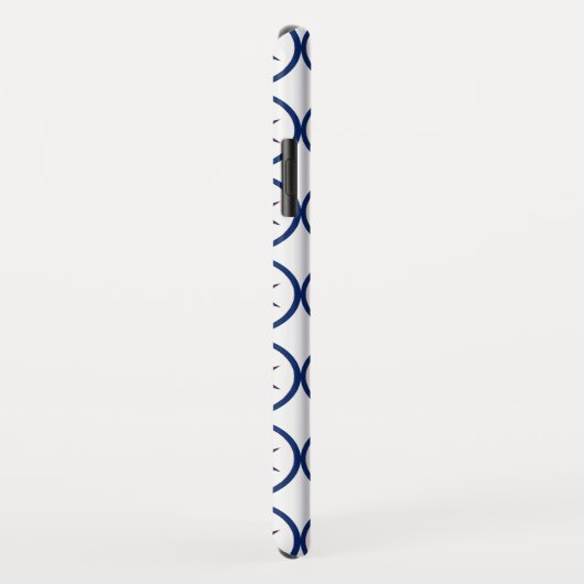 Achteckkreuz BLAU CORSAIR Case-Mate iPhone Hülle (Hinten/Rechts)