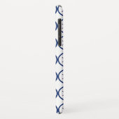 Achteckkreuz BLAU CORSAIR Case-Mate iPhone Hülle (Hinten/Links)