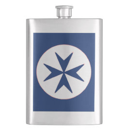 Achteckkreuz BLAU CORSAIR Flachmann