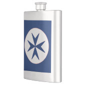 Achteckkreuz BLAU CORSAIR Flachmann (Links)