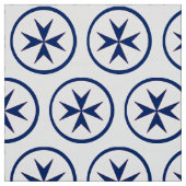 Achteckkreuz BLAU CORSAIR Stoff (Muster)