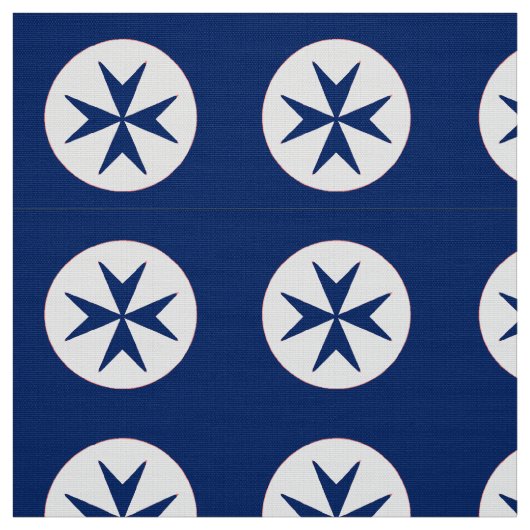 Achteckkreuz BLAU CORSAIR Stoff (Muster)