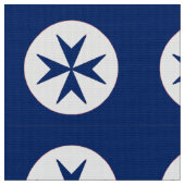 Achteckkreuz BLAU CORSAIR Stoff (Nahaufnahme)