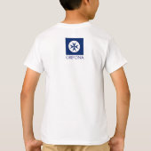 Achteckkreuz BLAU CORSAIR T-Shirt (Rückseite)