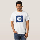 Achteckkreuz BLAU CORSAIR T-Shirt (Vorne ganz)