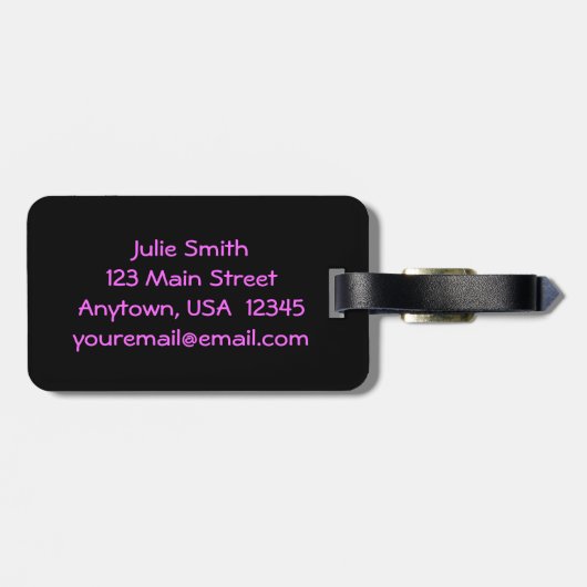 Achtelnote-Collage des personalisierter Spaß-helle Gepäckanhänger (Rückseite horizontal)