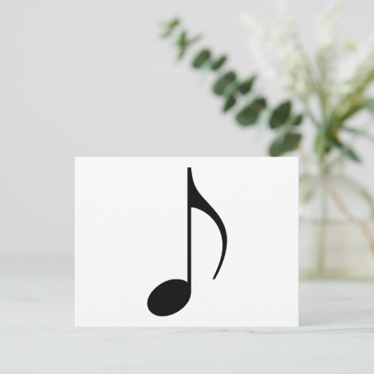 Achtelnote Postkarte (Stehend Vorderseite)