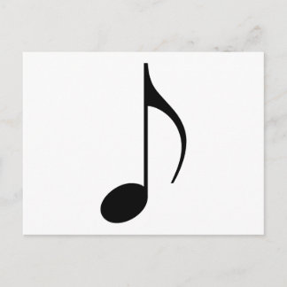Achtelnote Postkarte