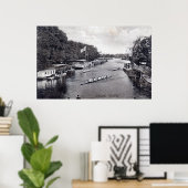 Achten Crew Rowing, Oxford England Vintag Poster (Heimbüro)