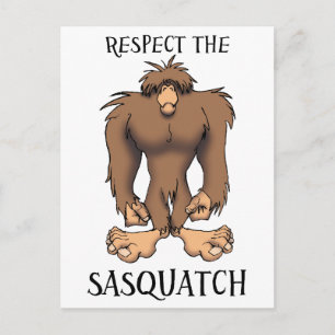 ACHTEN DES SASQUATCHS POSTKARTE