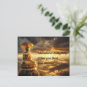 Achten Sie auf alles Postkarte (Stehend Vorderseite)