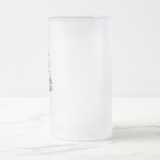 Achten Sie auf das Geschenk des Greymuzzle Furry F Mattglas Bierglas (Mittel)