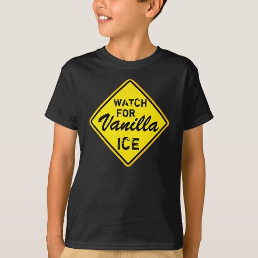 Achten Sie auf das Shirt des Vanilleeis (Vorderseite)