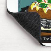 Achten Sie auf den Schnittlauch der Stärke Lustige Mousepad (Ecke)