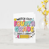 Achten Sie auf die 4. Klasse hier komme ich den er Karte (Gelbe Blume)