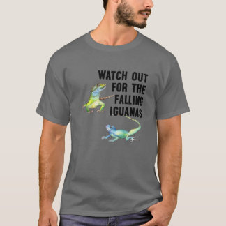 Achten Sie auf die abnehmenden Iguanas, den witzig T-Shirt