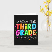 Achten Sie auf die dritte Klasse, wo ich zurück zu Karte (Gelbe Blume)