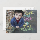 Achten Sie auf die Erde Postkarte (Vorne/Hinten)