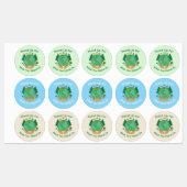 Achten Sie auf die Erdkleber Etiketten (Blatt)