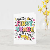 Achten Sie auf die erste Klasse, wo ich wieder zur Karte (Gelbe Blume)