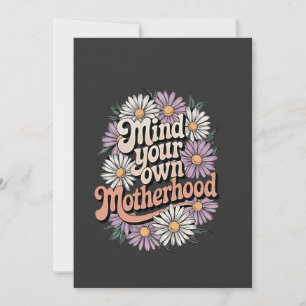Achten Sie auf die Mama des Tages der lustigen Müt Einladung