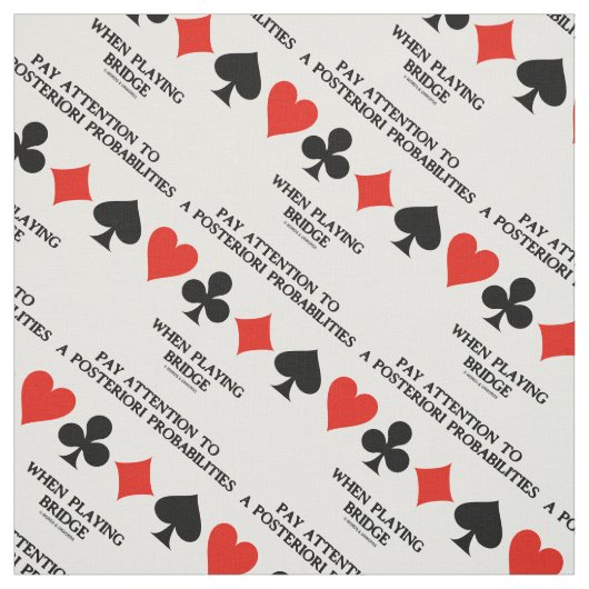 Achten Sie auf eine posteriorische Wahrscheinlichk Stoff (Muster)