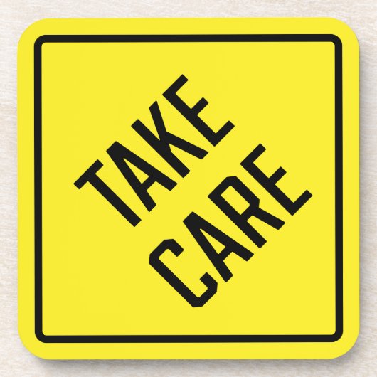 Achten Sie auf harten Kunststoff-Untersetzer Getränkeuntersetzer (Vorderseite)