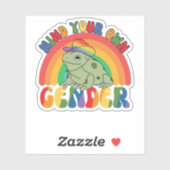 Achten Sie auf Ihr eigenes Geschlecht Aufkleber (Blatt)