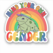 Achten Sie auf Ihr eigenes Geschlecht Aufkleber (Vorderseite)