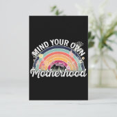 Achten Sie auf Ihre eigene Mutterschaft, Muttertag Dankeskarte (Stehend Vorderseite)