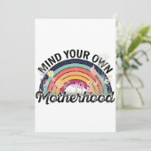 Achten Sie auf Ihre eigene Mutterschaft, Muttertag Einladung (Stehend Vorderseite)