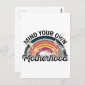 Achten Sie auf Ihre eigene Mutterschaft, Muttertag Postkarte (Vorne/Hinten)