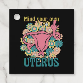 Achten Sie auf Ihre eigene Uterus Feminist Pro Wah Geschenkanhänger