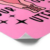 Achten Sie auf Ihre eigene Uterus Feminist Pro Wah Poster (Ecke)