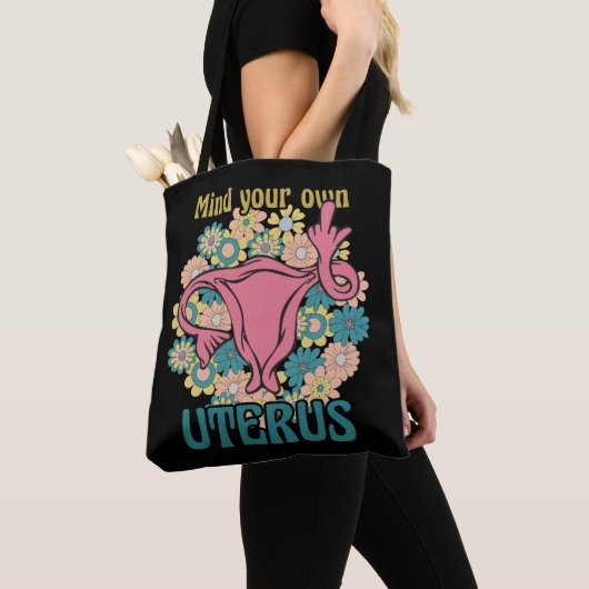 Achten Sie auf Ihre eigene Uterus Feminist Pro Wah Tasche (Von Nahem)