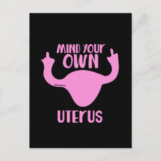 Achten Sie auf Ihre eigene uterus-Feministin, die Postkarte