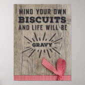 Achten Sie auf Ihre eigenen Kekse rustikales Poste Poster (Vorne)