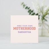 Achten Sie auf Ihre Mutterschaft (Stehend Vorderseite)