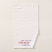 Achten Sie auf Ihre Mutterschaft Badhandtuch Set (Handtuch)