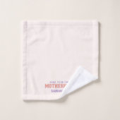 Achten Sie auf Ihre Mutterschaft Badhandtuch Set (Waschlappen)