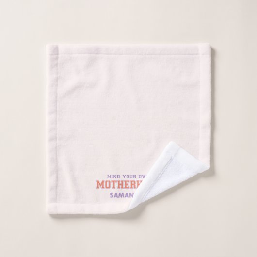 Achten Sie auf Ihre Mutterschaft Badhandtuch Set (Waschlappen)