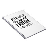 Achten Sie auf Ihre psychische Gesundheit Notizblock (Rechte Seite)