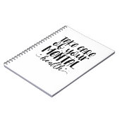 Achten Sie auf Ihre psychische Gesundheit Notizblock (Linke Seite)