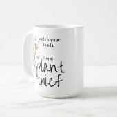 Achten Sie auf Ihre Samen, ich bin Pflanze Dieb Kaffeetasse (Vorderseite Links)