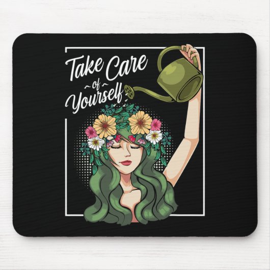 Achten Sie auf Ihre selbst-Liebe Körper positiven  Mousepad (Vorne)