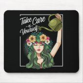 Achten Sie auf Ihre selbst-Liebe Körper positiven Mousepad (Vorne)