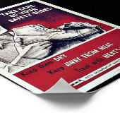 Achten Sie auf Ihre Sicherheitsschuhe Poster (Ecke)