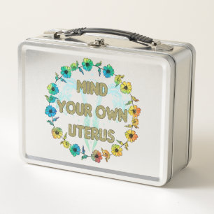 Achten Sie auf Ihren eigenen Uterus Ermächtigung Metall Brotdose