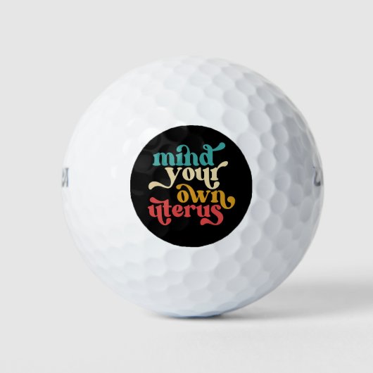 Achten Sie auf Ihren eigenen Uterus Golfball (Vorderseite)